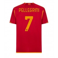 Camisa de time de futebol AS Roma Lorenzo Pellegrini #7 Replicas 1º Equipamento 2023-24 Manga Curta